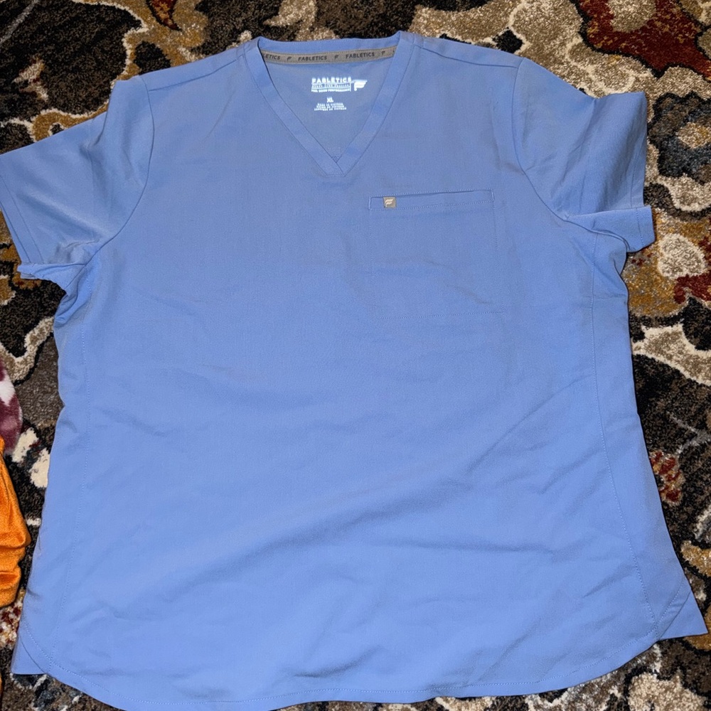 Fabletics Ceil Blue Scrub Top - image 1